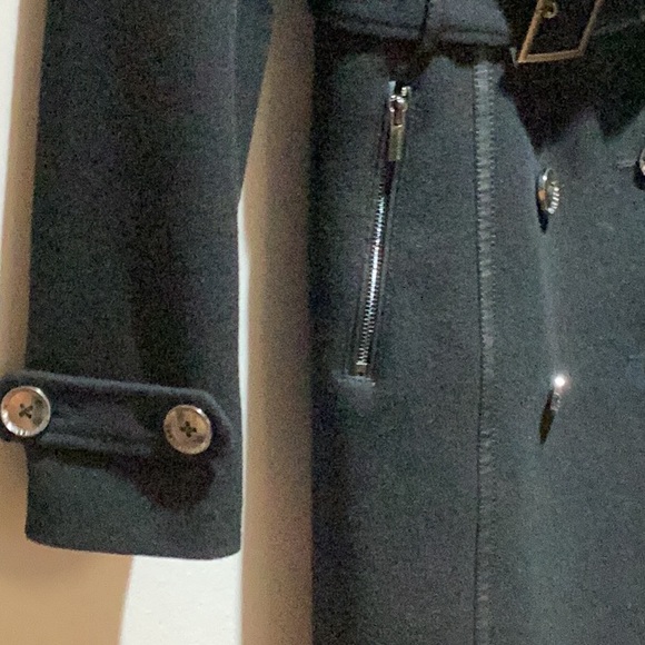 BCBGMAXAZRIA Women's Black Trench Coat - Picture 3 of 12